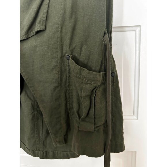 Sanctuary Linen Style Drape Vest with Pockets Size Small - Picture 5 of 5